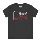 Mom of 2 Girls Low Battery Graphic Tee product type